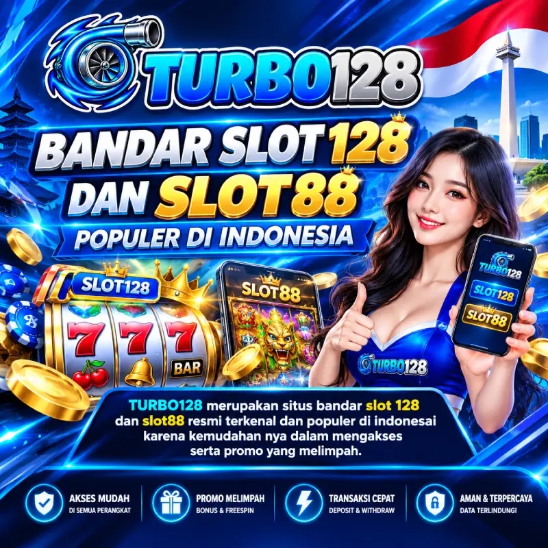 Logo TURBO128 Bandar Slot 128 dan Slot88 Populer di Indonesia